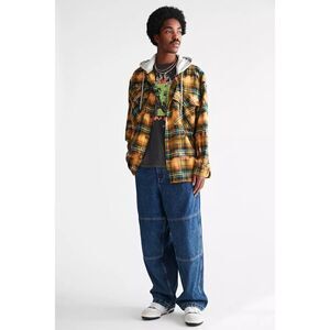 New Urban Outfitters Hooded Plaid Flannel Overshirt Size L